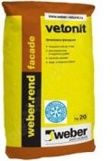 weber rend facade winter серая зимняя шпатлевка (20кг)